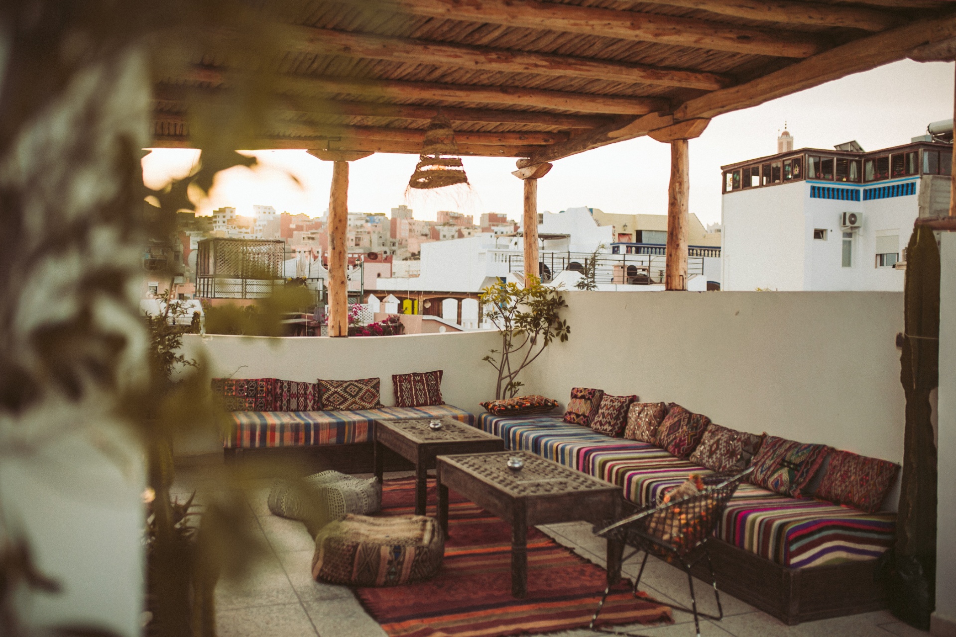 Dachterrasse mit Meerblick, Surf Camp Taghazout